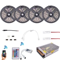20 meters smd 2835 1200 leds rgb led strip kit flexible diode tape lights with 2 4g rf amplifier wifi control dc12v power supply