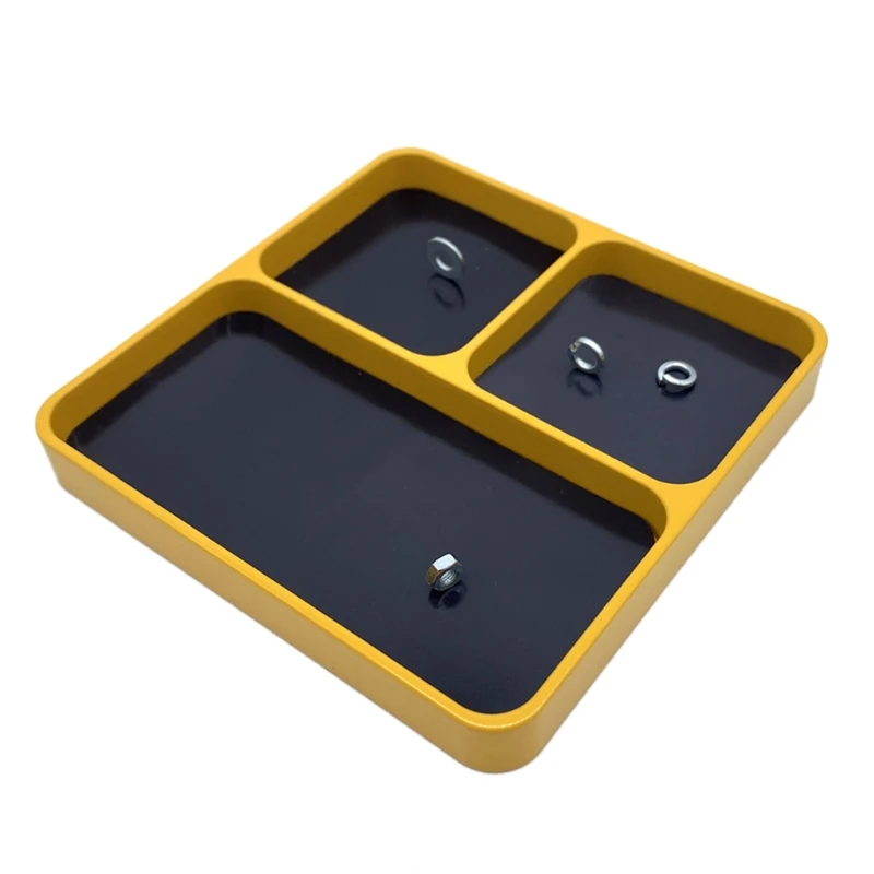 metal magnet screws tray 3 grid for store mobile phone maintenance small parts magnetic tool trays lightweight durable free global shipping