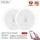 Датчик температуры и влажности Moes Tuya Smart ZigBee, сенсорный прибор с питанием от аккумулятора, с приложением Tuya Smart Life и Alexa