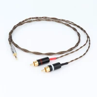 high quality hifi 3 5mm stereo to 2 rca male cable nordost odin siver plated 3 5mm to double rca male audio aux cable