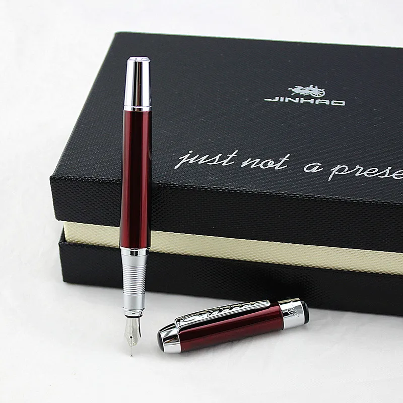 Jinhao 250, Высококачественная цветная Роскошная металлическая авторучка, школьные офисные канцелярские принадлежности, каллиграфия, 0,5 мм, перьевые чернильные ручки, подарок