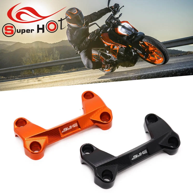 Для KTM DUKE 200 125 390 Аксессуары для мотоциклов CNC руль стояк Верхняя Крышка зажим