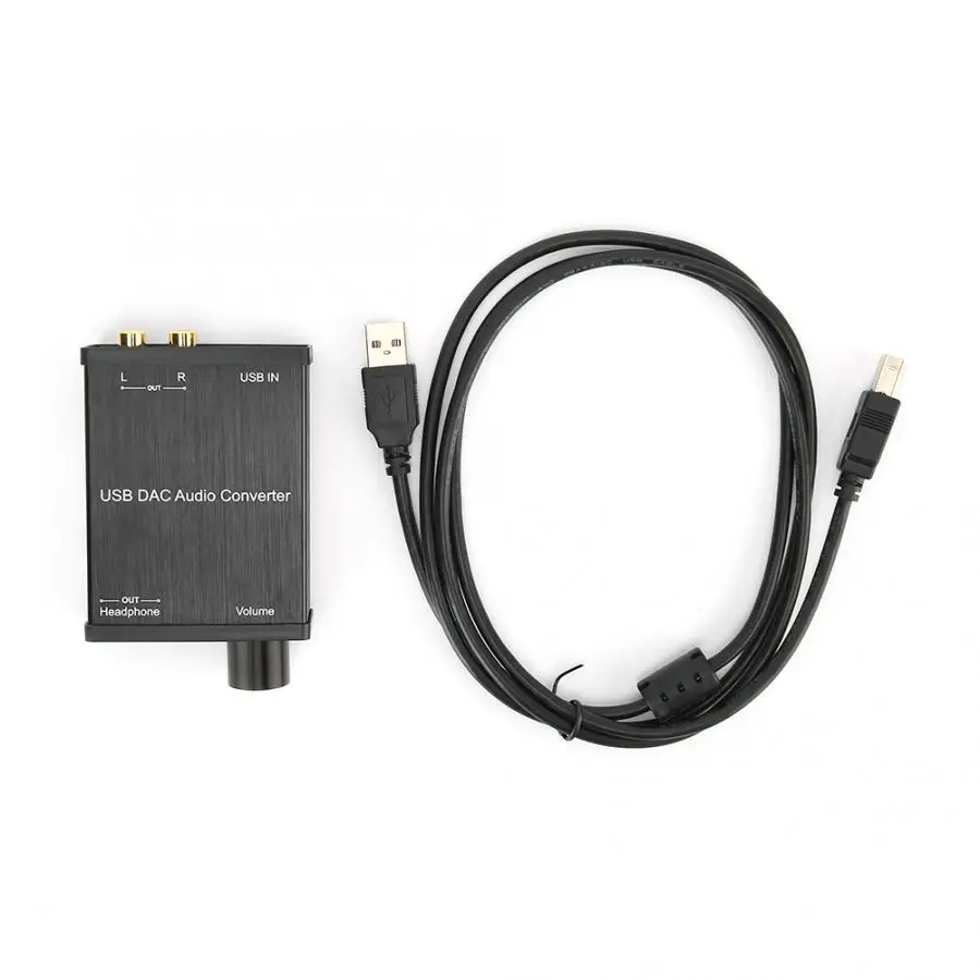 GV-022 USB звуковая карта Plug and Play DAC R/L/стерео аудио конвертер адаптер для Windows/Mac OS X/PS4 |