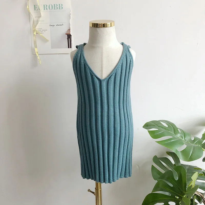 Элегантные комплекты одежды для девочек свитер с кружевным воротником маленьких