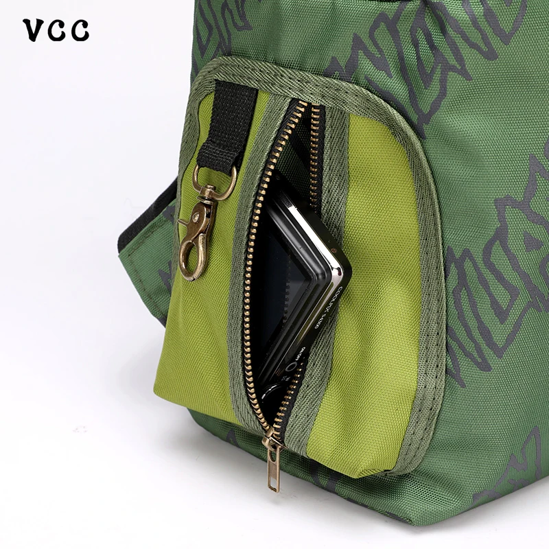 

VCC Casual Korean Version Of The Wild Student Bag Large Capacity Travel Backpack Printed Soft Ladies Backpack