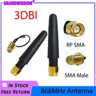 GRANDWISDOM 868 МГц антенна 3dbi sma разъем 915 МГц lora модуль lorawan антенна ipex 1 SMA Штекерный Удлинительный кабель