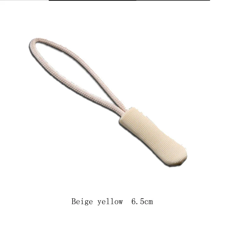 Beige yellow Рюкзак одежда резиновая молния Веревка концы застежка-молния Пряжка для принадлежности для одежды/сумок 5 шт - Цвет: Beige yellow