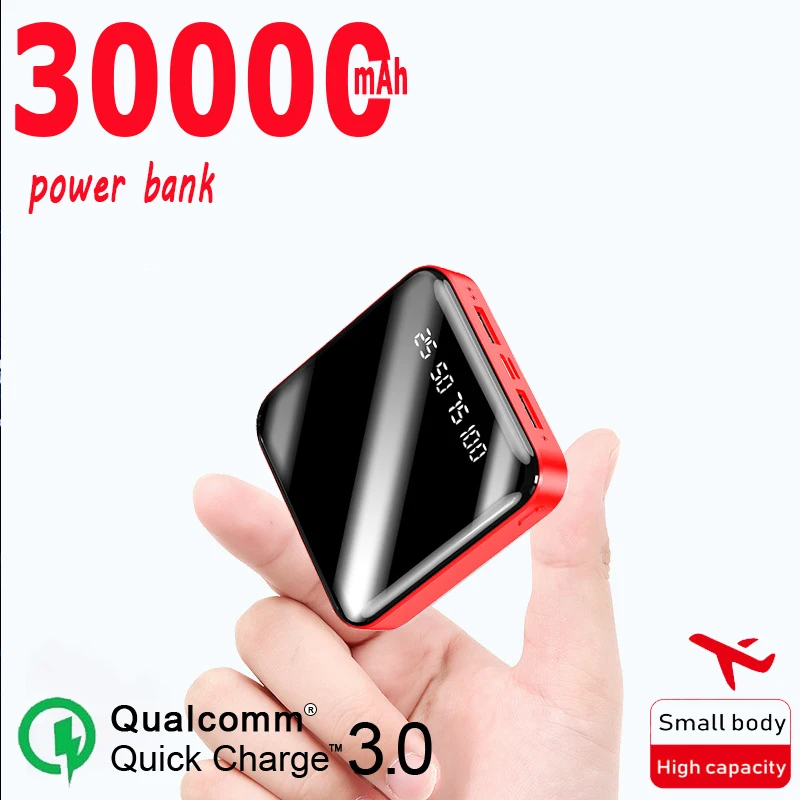 Внешний аккумулятор на 30000 мА · ч портативное зарядное устройство со