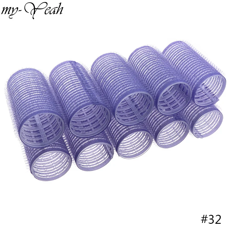 10 шт./лот самоклеящиеся бигуди разных размеров для домашнего использования