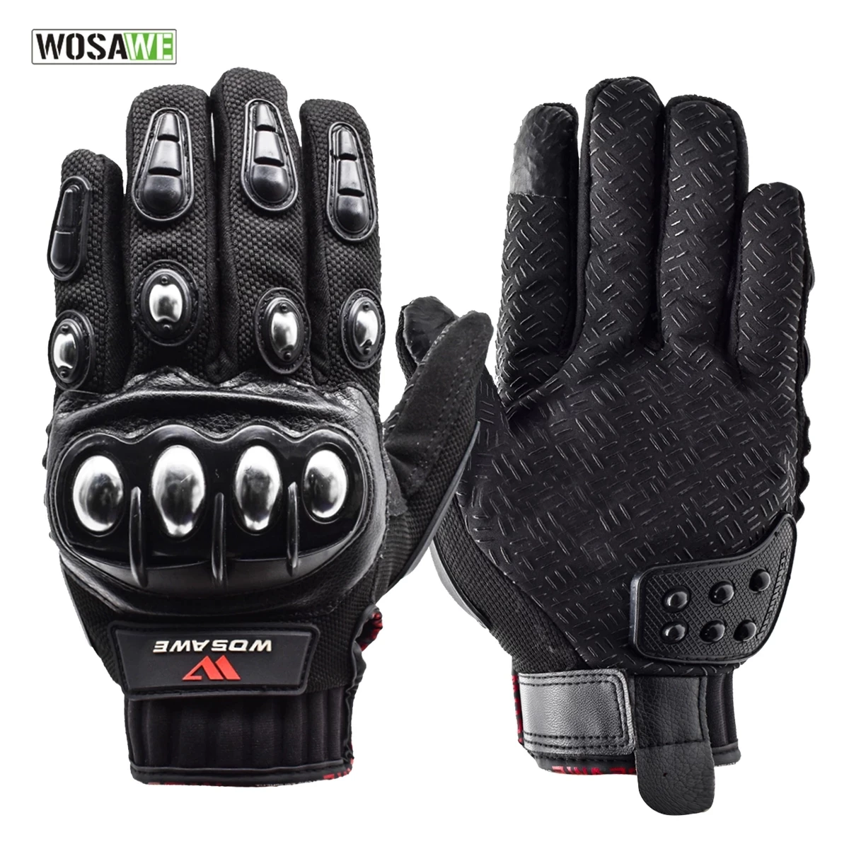 

WOSAWE Men Shockproof Cycling Gloves Touchscreen Full Finger Moto Bike Motocross Gloves Guantes Luva Moto Motorcycle Bike gloves
