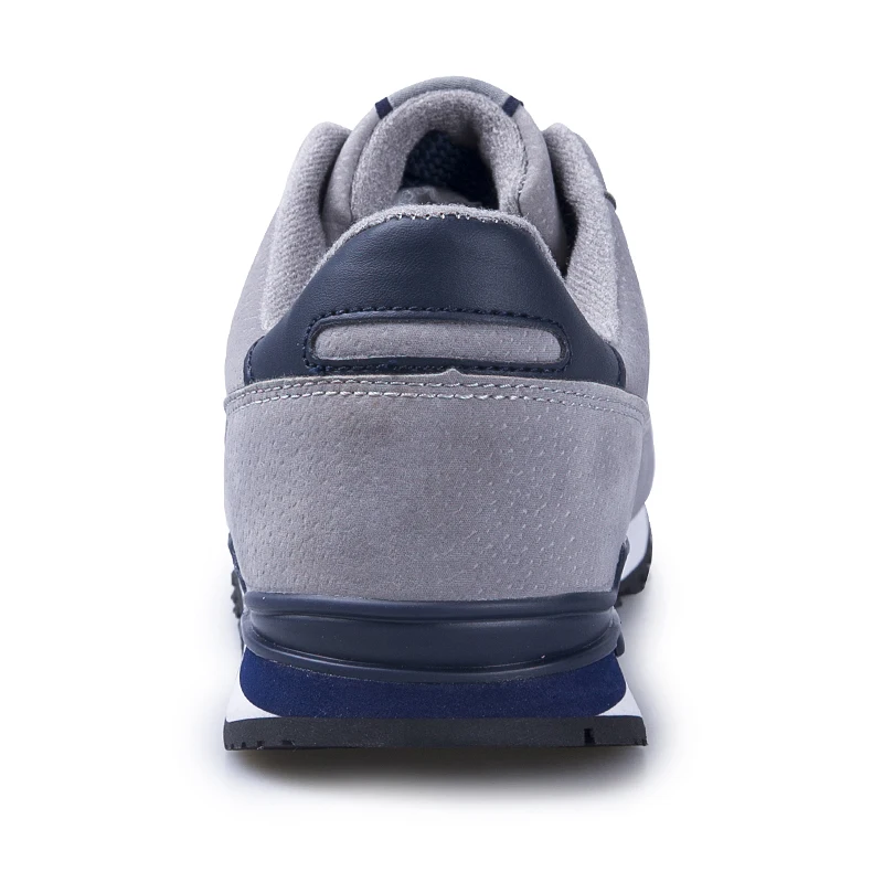 SALUDAS Men Running Shoes Light Suede Leather Sneakers Classic Casual Shoes Comfort Outdoor Breathable Flats Jogging Sport Shoes