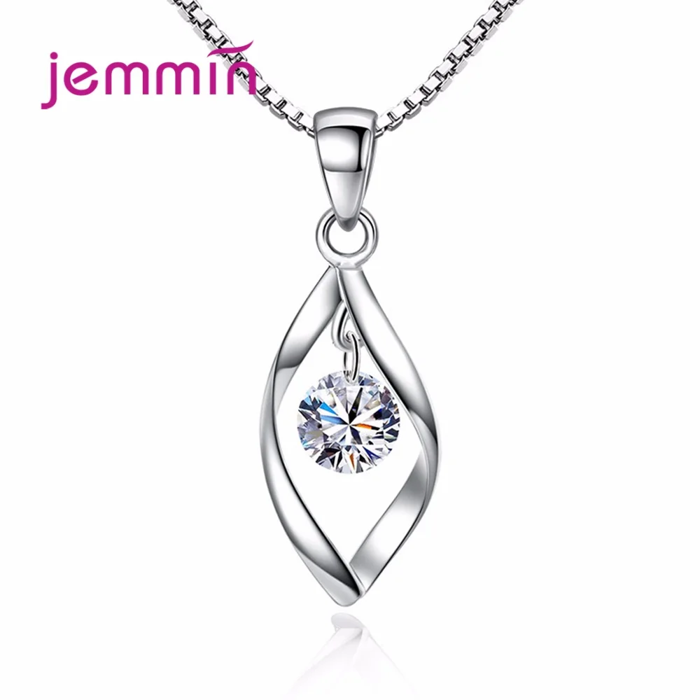 

Sweet Gifts for Ladies Luxury 925 Sterling Silver Rotate the Love Style Romantic Korea Pendant Necklaces Femme Jewellery