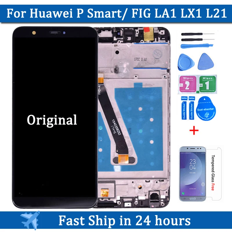 

Original For Huawei P Smart LCD Display Touch Screen Digitizer Assembly For Huawei enjoy 7S LCD With Frame FIG LA1 LX1 L21 L22