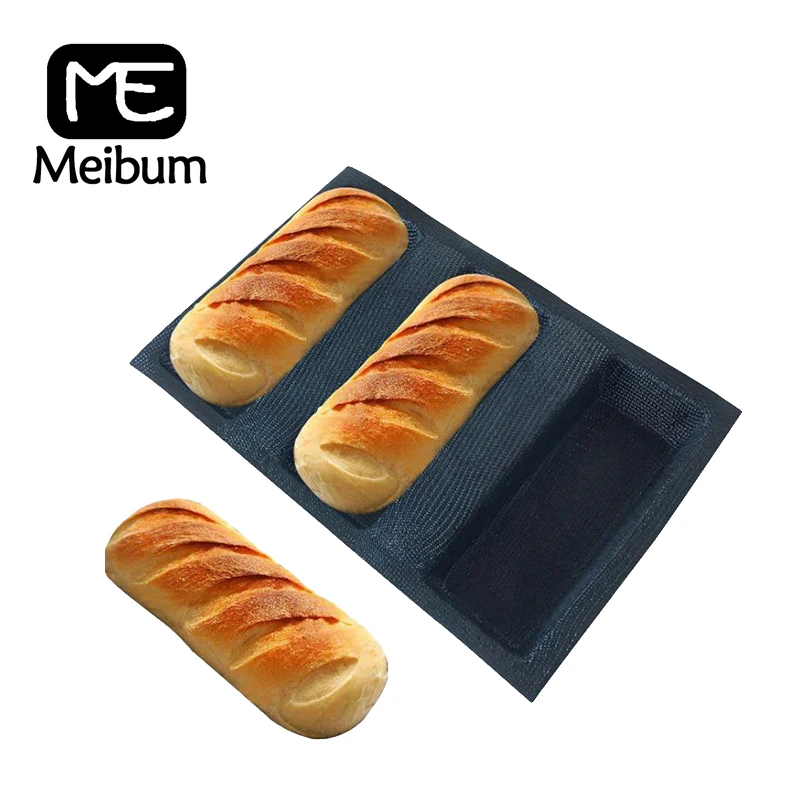 Meibum 3 полости антипригарное стекловолокно силиконовая форма для выпечки хлеба
