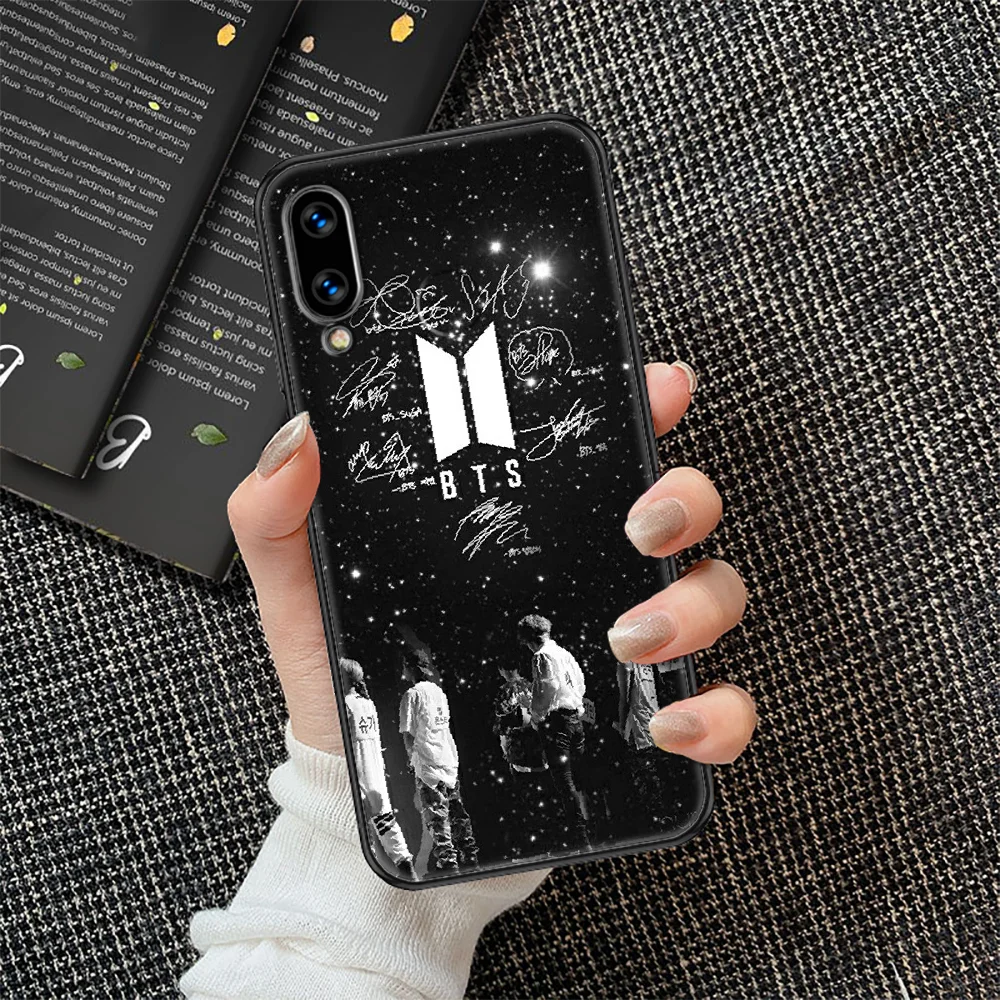 

Bangtan KPOP Boys Phone case For Huawei Honor 6 7 8 9 10 10i 20 A C X Lite Pro Play black art back tpu cell cover pretty hoesjes