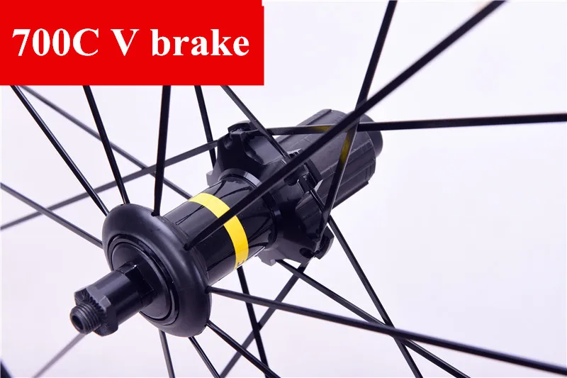 Preise Ultraleicht Rennrad V Bremsscheibe Bremse Räder S700c Cosmic Elite 40mm Aluminium Legierung Fahrrad Laufradsatz Felgen