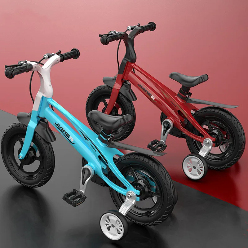 Сверхлегкий детский велосипед 12/14/16 дюйма для мальчиков и девочек 2-5-9 лет езда на