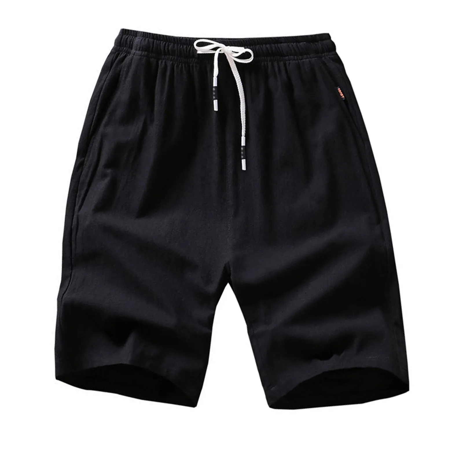 

Men's Gym Knee Length Shorts Quick Dry Lightweight Training Running Jogger Zipper Pockets Elastic Waist Solid simple pants