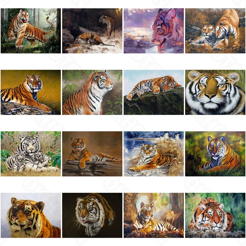

Animal Embroidery Diamond Painting South China Tiger Cross Stitch Mosaic Home Decoration Painting Crafts Art Wall Stickers