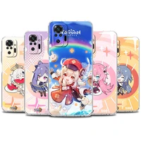 soft clear case for xiaomi redmi note 10 9 8 pro 9s 10s 8t 9a 9c k40 7 9t 8a shockproof silicone phone cover genshin impact capa