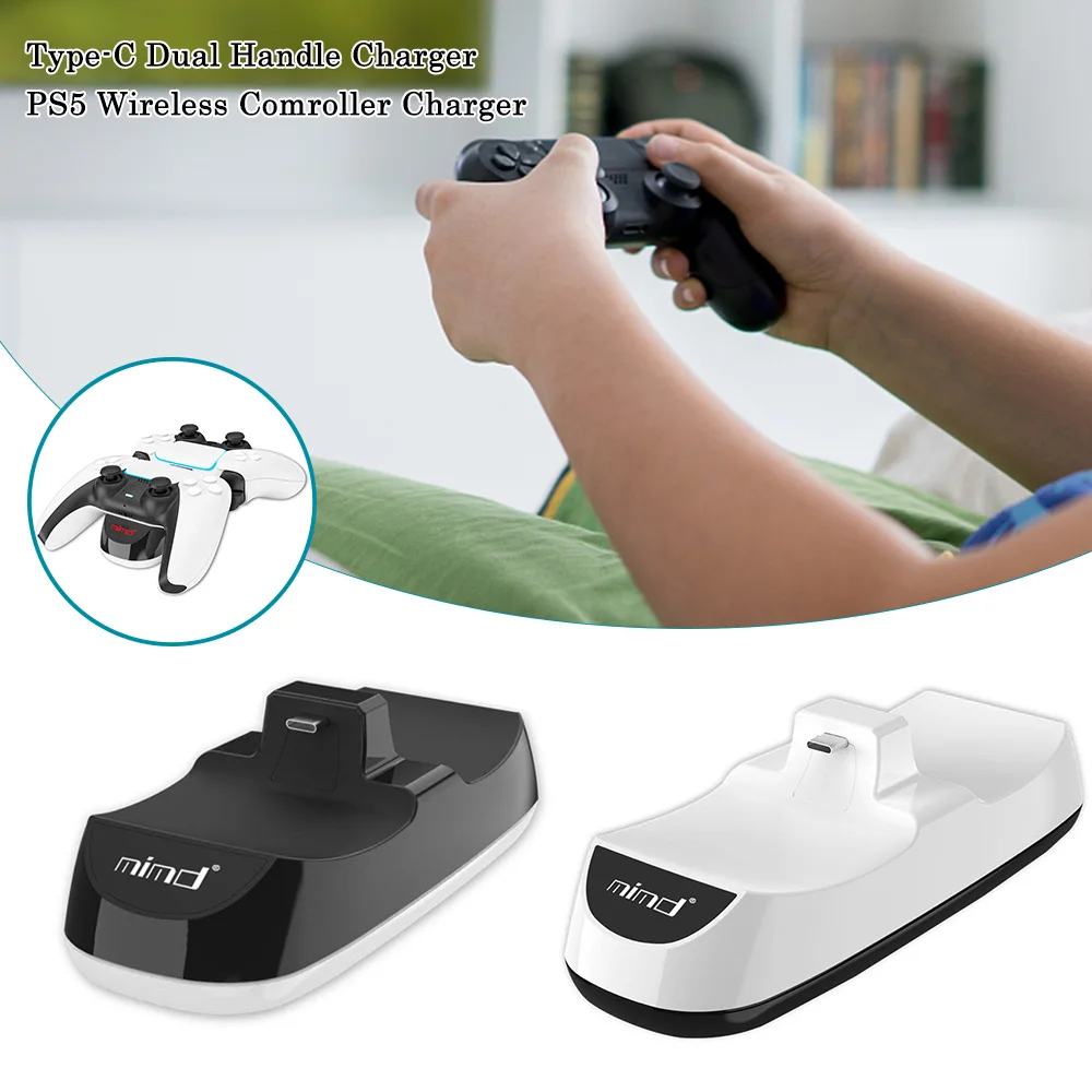 PS5 Dual USB ручка Быстрая зарядка док-станция Подставка Зарядное устройство для
