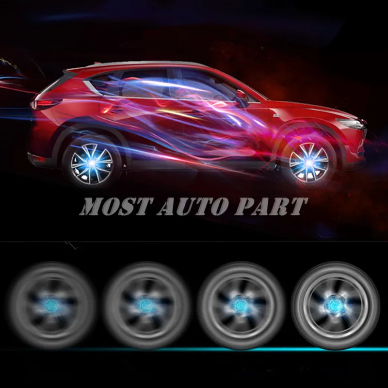 

4X плавающий светодиодной подсветкой концентратор светильник автомобиль колпаки светильник Подходит для Honda Acura Nissan Infiniti украшение автомоб...