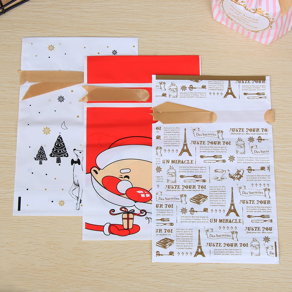 5 шт. сумка для рождественского подарка яркая со снежинками мыла ручной работы на