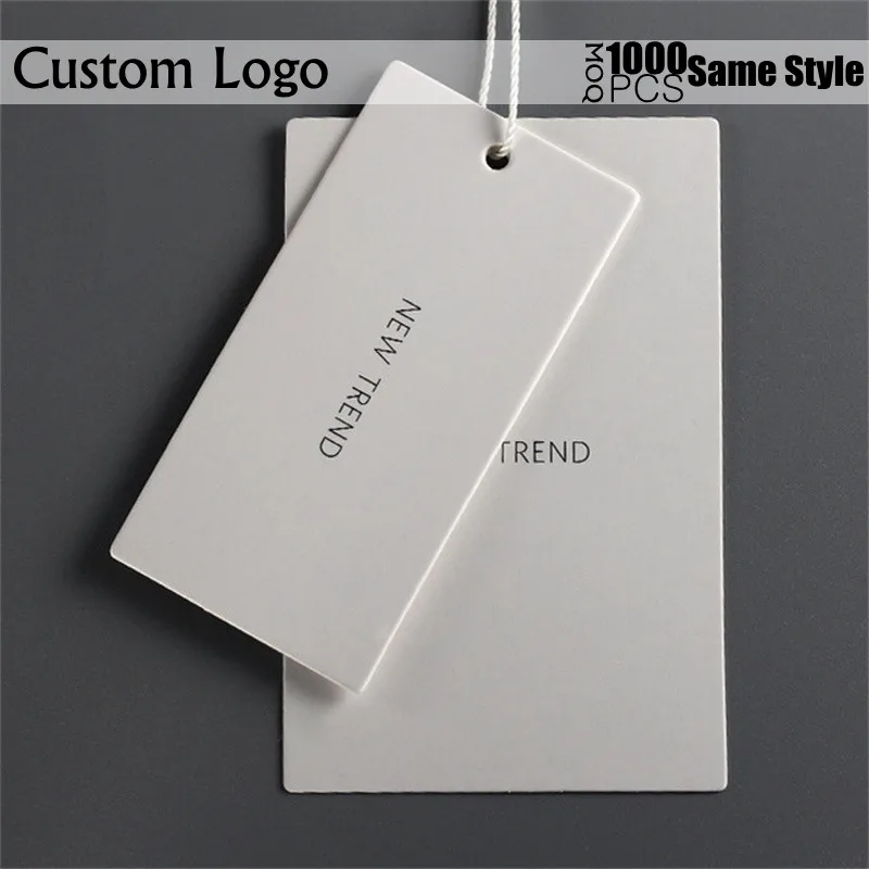 

1000Sets Paper Gift Tags Custom Logo For Celebrating Labels Handmade For Wedding Party Decoration Packaging Hang Paper 22011102