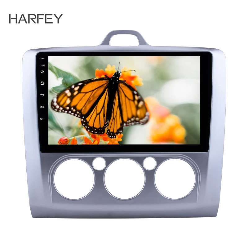 Автомобильный мультимедийный плеер Harfey Android 9 1 GPS навигация для ford focus EXI MT 2 3 Mk2/Mk39