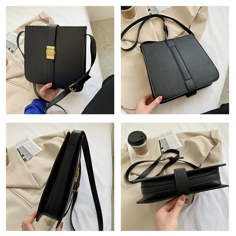 

Retro Fashion Women Handbag 2020 New High Quality PU Leather Female Designer Shoulder Bag Fashion Casual Messenger Bags