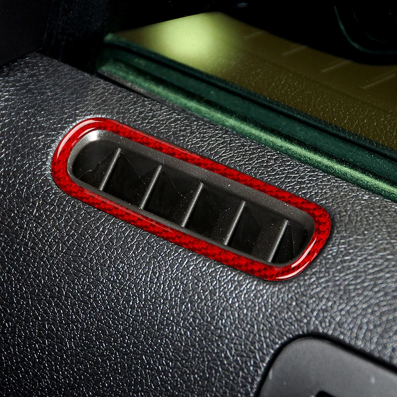 

For Ford Mustang 2009-2013 Carbon Fiber Stickers Interior Sticker Accessories Car Door Air Outlet Vent Decals Frame Trim