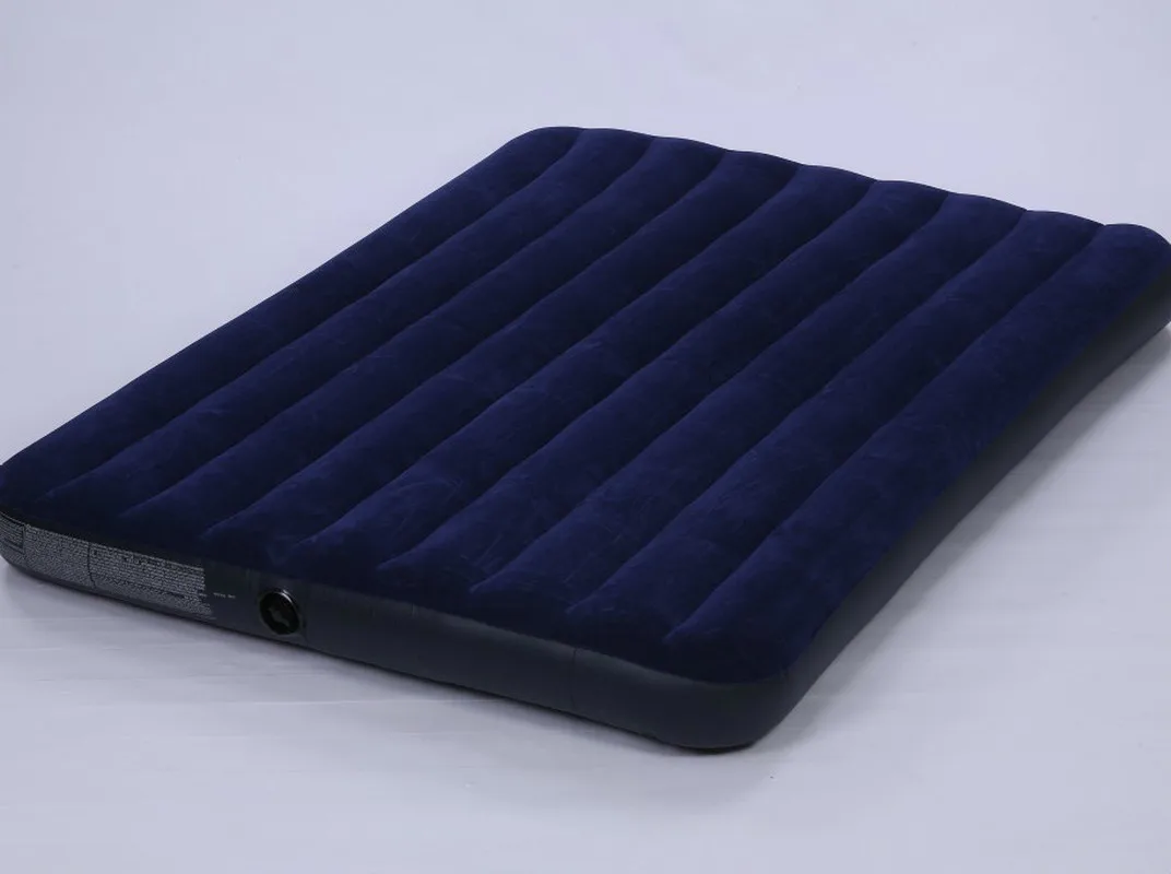 

Pump Pillow Luxury Blue Flocking Double Increase Air Mattress Double Air Mattress Bed