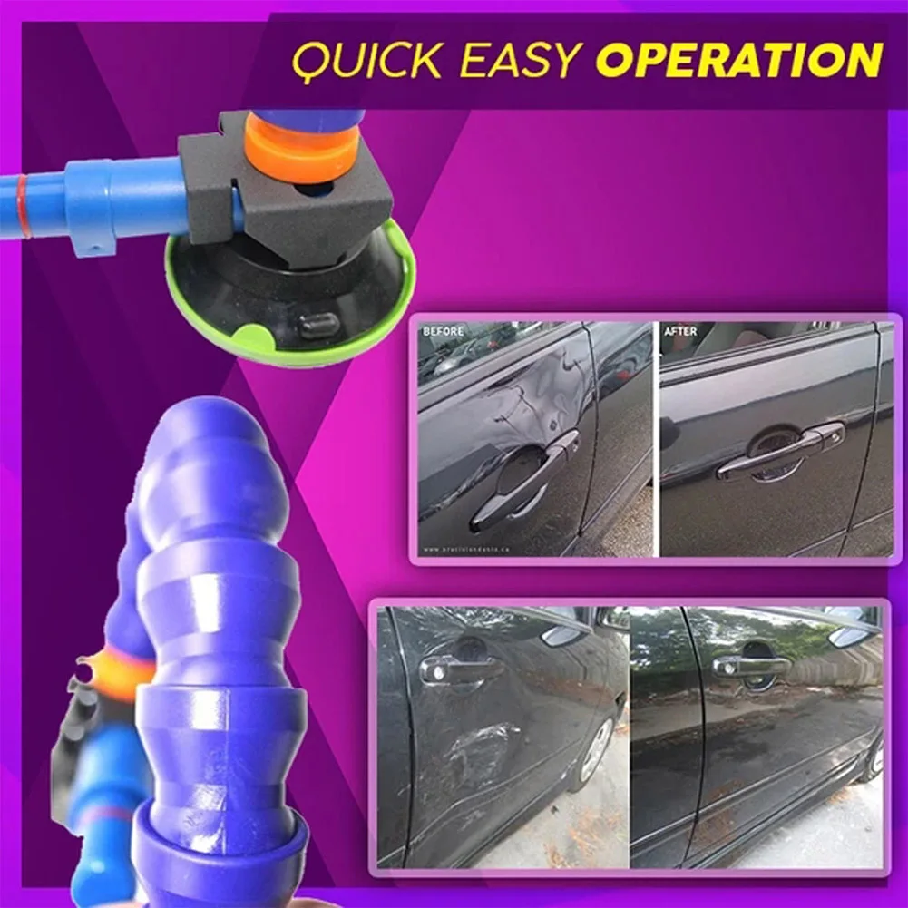 

Portable Handheld Car Dent Repair Tool Sag Rubber Easy Use Pipe 360 Degree Rotate Hand Pump Universal Heavy Duty Suction Cup
