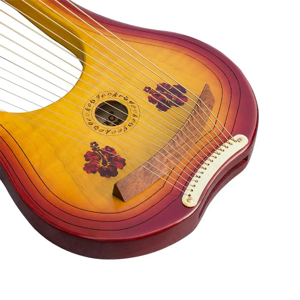 Harp 15-String C-Tone деревянная арфа с тюнинговым молотком водонепроницаемая сумка для
