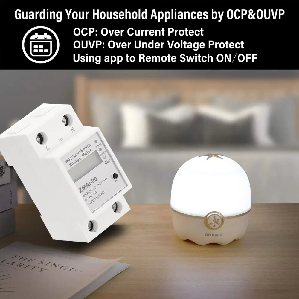Измеритель мощности для умного дома ваттметр измеритель энергии с Wi-Fi реле
