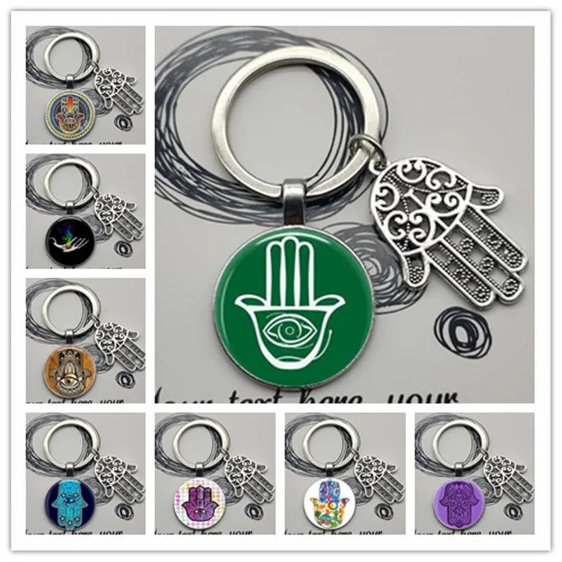 Счастливый Хамса Фатима ручная работа очаровательный амулет сумочка подвеска с пряжкой для автомобильных