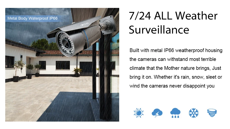 LOXCAM H.265 4MP 48V POE ip-камера IP66 In/уличная Водонепроницаемая 4MP Onvif P2P 2,8-12 мм варифокальный зум CCTV камера наблюдения
