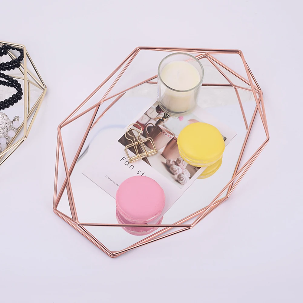 Лоток для хранения из кованого железа трехмерный лоток в скандинавском стиле