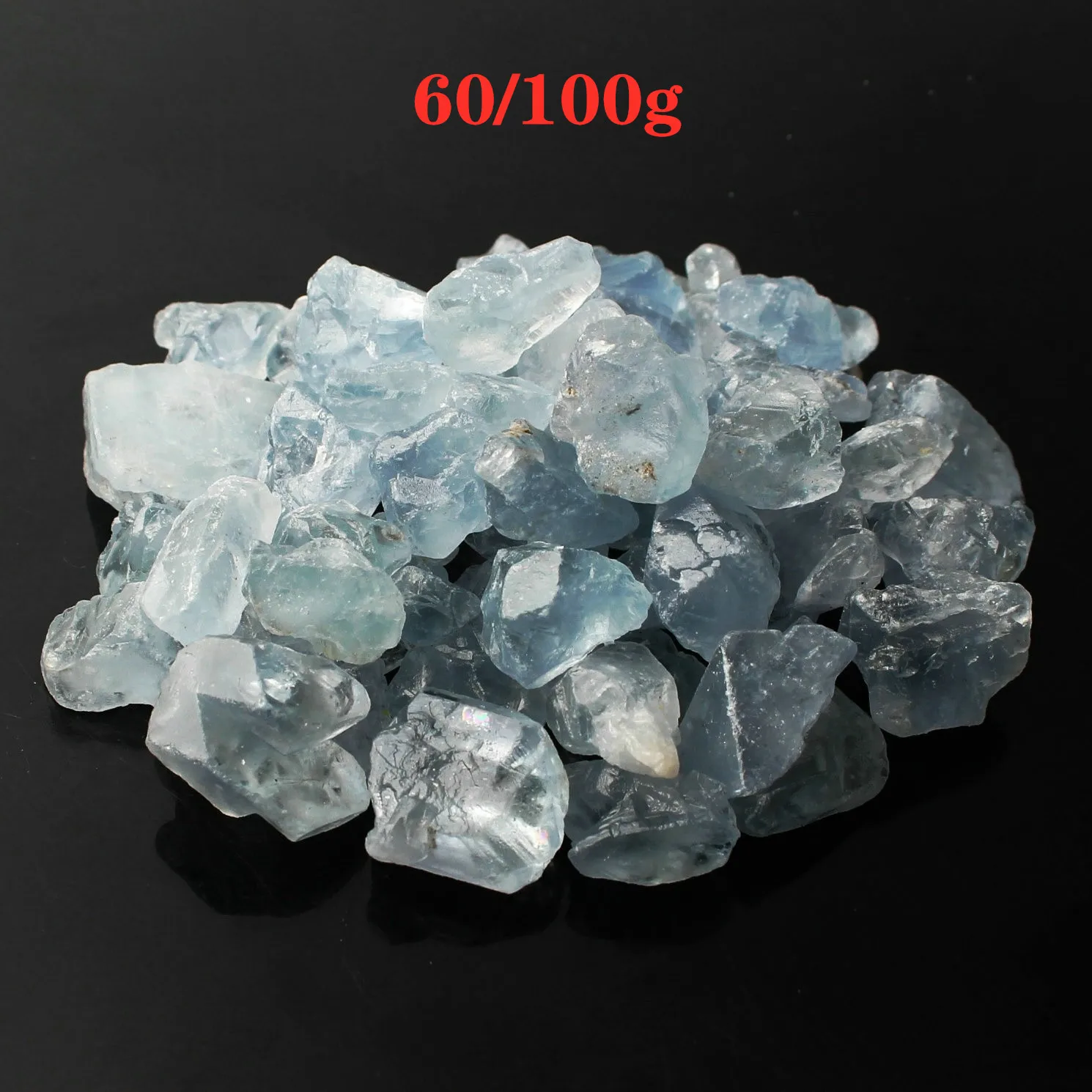 60 г натуральный синий Небесный кристалл минералы Рокстона образец Reikihealing