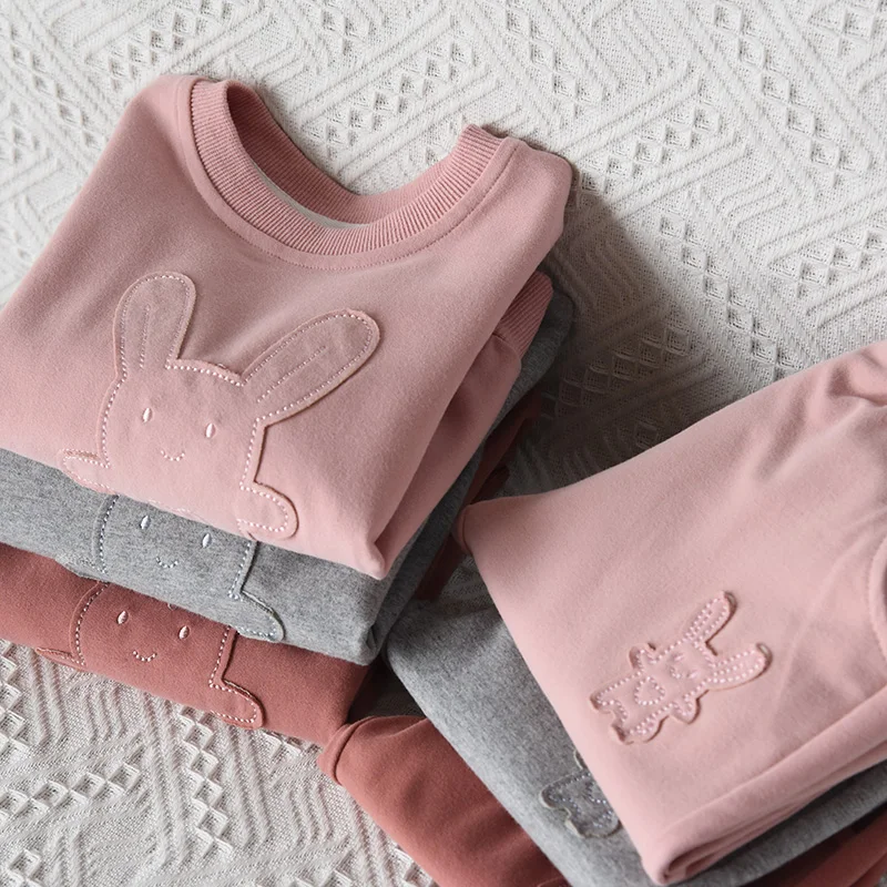 Осенний комплект одежды для девочек детская толстовка + штаны повседневный