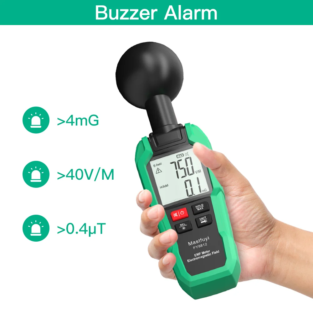 EMF Meter Detector with 3 Chips for 360° Measurement Radiation Electric &amp Magnetic Field Detection Ghost Hunting | Инструменты