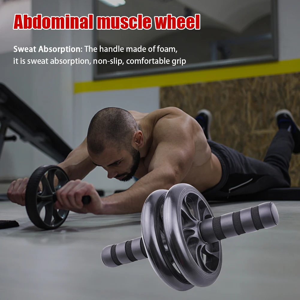 

6pcs Body Building Gym Ab Trainer Skipping Rope Push Up Sports Abdominal Muscle Wheel Set Workout Fitness Equipment Excercise