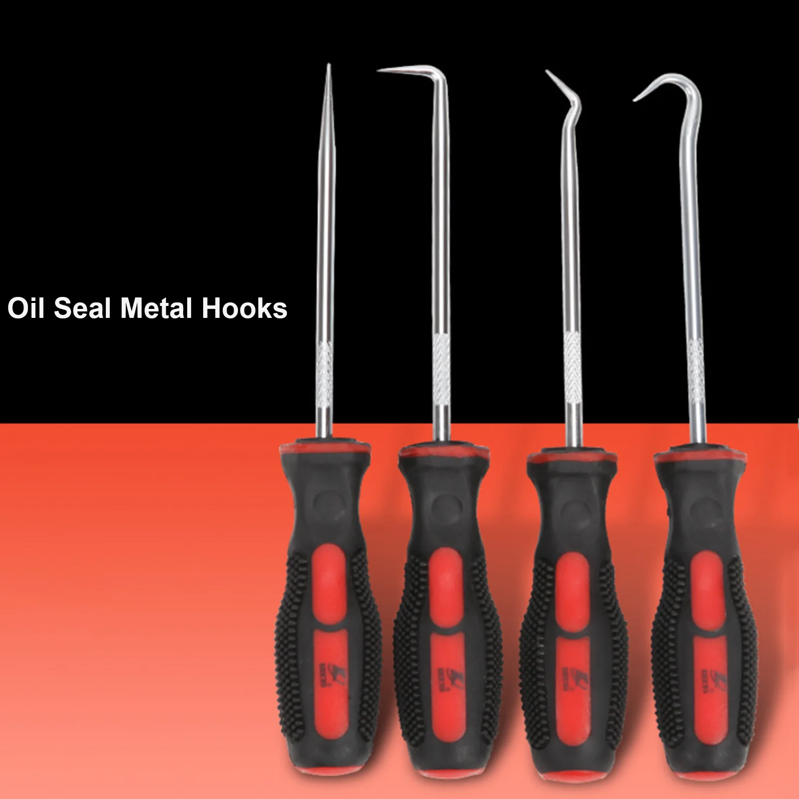 

4Pcs Oil Seal Metal Hooks Rubber O-ring Removal Hook Car Screw Driver Hobby Tool Hand Tools