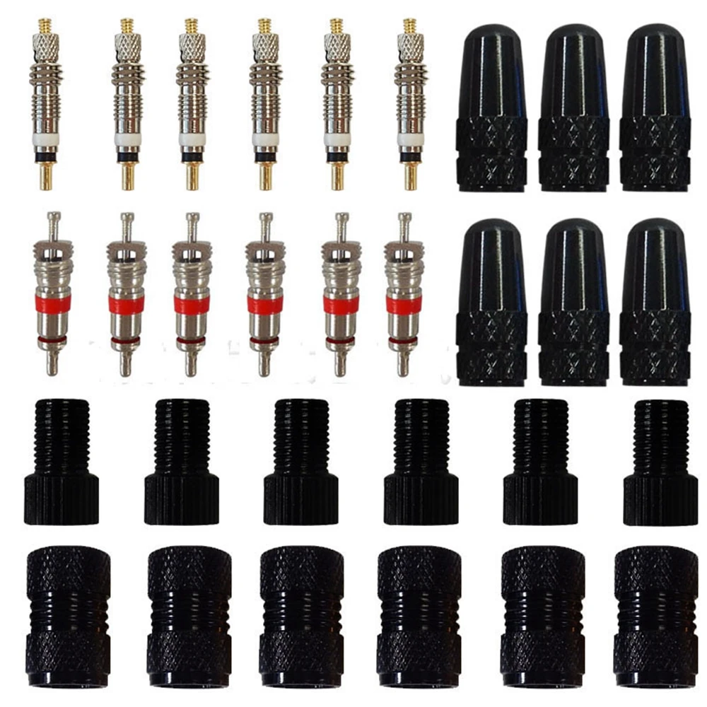 French Presta Bicycle Tyre Bike Tire Valve Cores+ Valve Core Removal Tool Bike Accessories Tire Valve Cores Plus Removal Tool