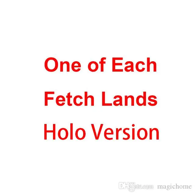 holo fetch lands Один из каждой бета-версии/неограниченное количество/переработанные двойные земли и бета-версии/неограниченное количество мощности девять волшебных игральных карт Лев настольные игровые карты - Цвет: holo fetch lands