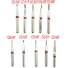 100 шт.10 коробок, Стоматологические алмазные Буры, серия CD, стоматологические Буры, Буры для фотостоматологических инструментов