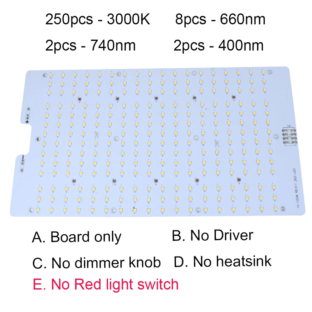 Full Spectrum 120W Plant Grow Light Samsung LM301H 3000K 3500K 4000K 5000K Red IR UV Quantum PCB Board for Horticulture Lighting | Лампы и