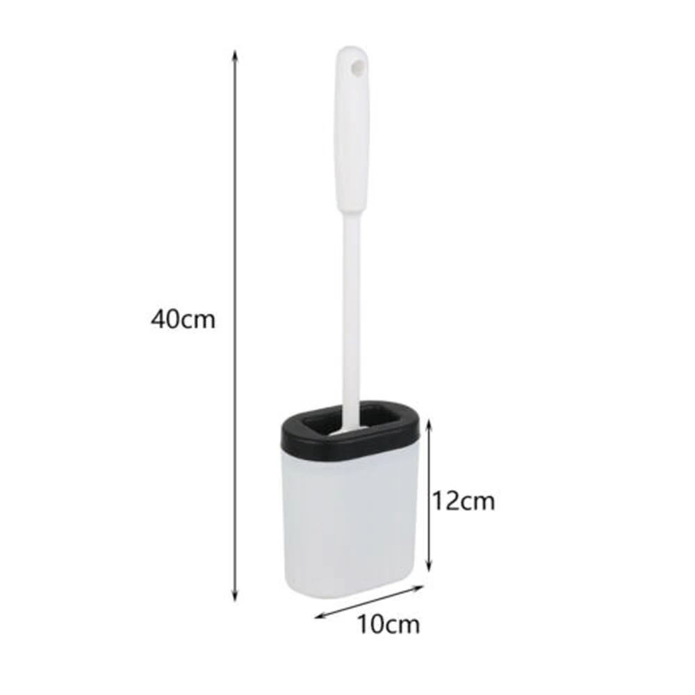 

Silicone Toilet Brush With Holder Base Creative Bathroom Cleaning Tools Kit Wall Mounted Bathroom Accessories