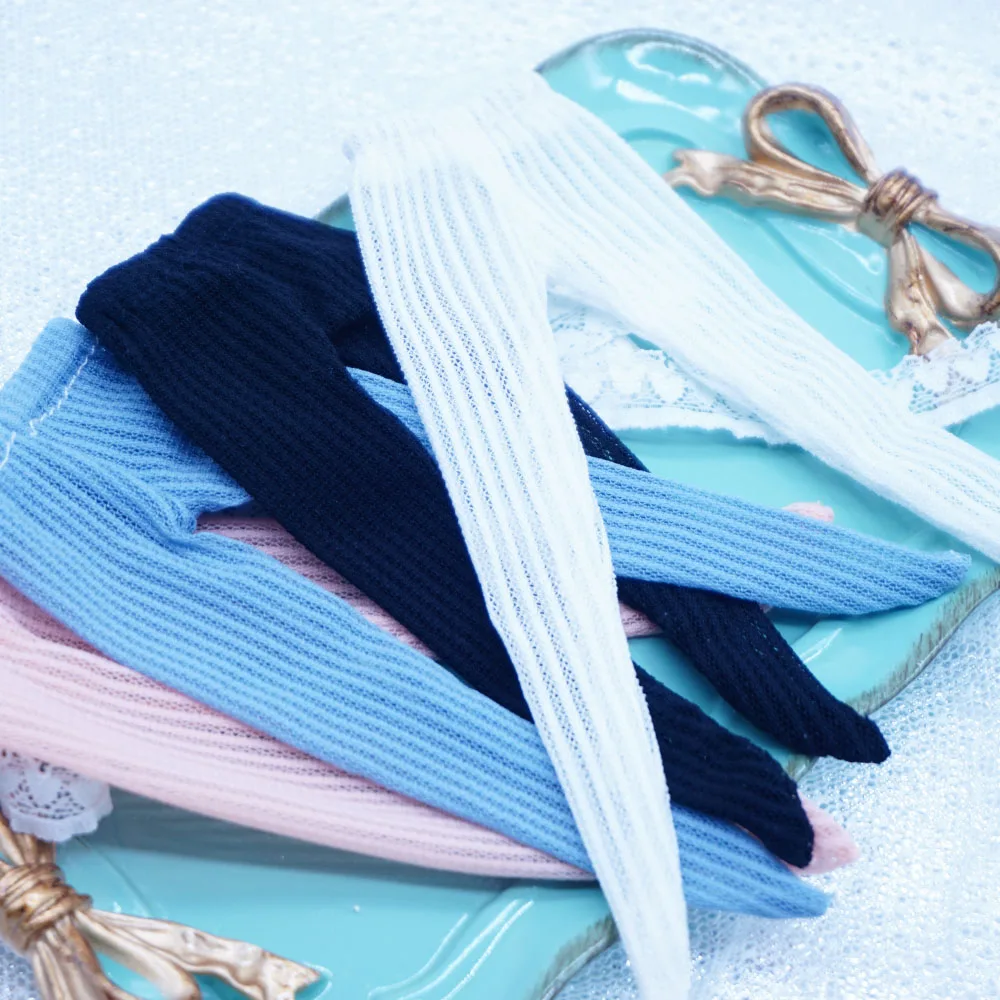 Носки для кукол ручной работы с вертикальными полосками длинные штаны носки