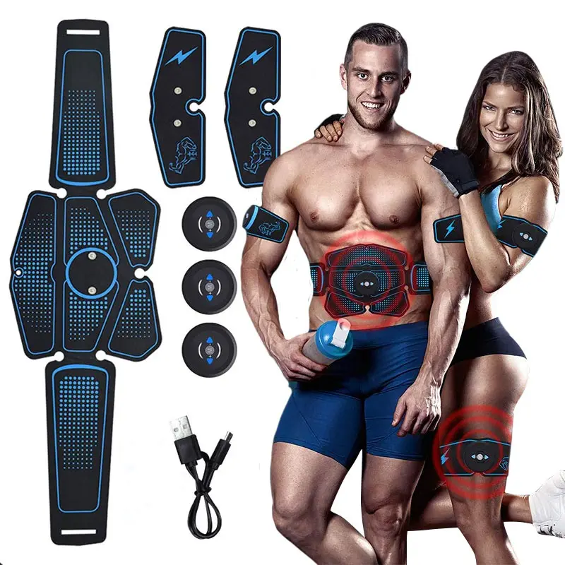 Стимулятор мышц живота тренажер перезаряжаемый EMS Abs оборудование для фитнеса USB